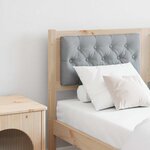 vidaXL Tête de lit Marron et gris clair 140 cm Bois massif en pin
