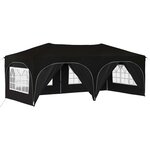 vidaXL Tente de fête pop-up 575 x 288 x 245 cm Noir Tissu Oxford
