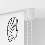 vidaXL Store enrouleur de douche 110x240 cm largeur du tissu 106 cm