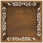 vidaXL Braise Marron 40 x 40 x 40 cm Acier résistant aux intempéries