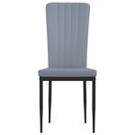 vidaXL Chaises à manger lot de 4 Gris clair Velours