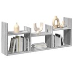 vidaXL Armoire murale 100x18x40 cm sonoma gris bois d'ingénierie