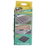 wolfcraft Bloc de support pour pose de panneau 20 Pièces 6987000