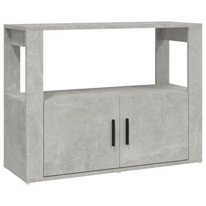 vidaXL Buffet Gris béton 80x30x60 cm Bois d'ingénierie