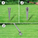 vidaXL Clôture à mailles losangées et poteaux acier galvanisé 25x1 m