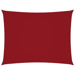 vidaXL Voile de parasol Tissu Oxford rectangulaire 2 5x3 m Rouge