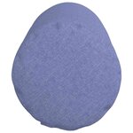 vidaXL Coussins d'accent 2 Pièces Bleu denim Ø 25 x 70 cm tissu