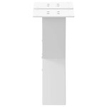 vidaXL Pieds de table basse en forme de X  2 pièces  blanc  30 x (30-31) cm  acier