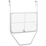 vidaXL Table de balcon Blanc 60x40 cm Acier