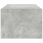 vidaXL Meuble TV avec lumières LED gris béton 100X35 5x25 cm