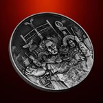 Monnaie JULIUS CAESAR Masters of War 2 Oz Argent 10000 Francs Chad 2025 (PRÉCOMMANDE)