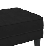 vidaXL Banc Noir 113 x 57 x 39 cm Velours