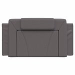 vidaXL Coussin de tête de lit Viana gris 100 cm similicuir