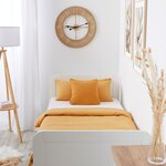 Lit Confort 90x200 cm Blanc avec sommier