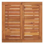 vidaXL Table de bar de jardin 60x60x105 cm Bois d'acacia solide