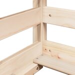 vidaXL Lit pour enfants avec toit 90x190 cm bois massif de pin