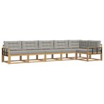 vidaXL Ensemble de canapés d'extérieur 4 pc Blanc et gris clair