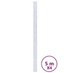 vidaXL Films pour fenêtre 4 Pièces dépoli motif de bambou PVC