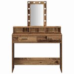 vidaXL Table de Toilette Marron 100 x 41 x 140 cm Bois d'ingénierie