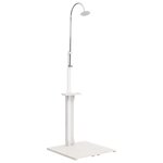 vidaXL Douche de jardin Blanc Bois