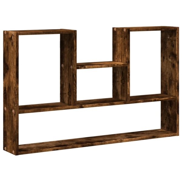 vidaXL Étagère murale chêne fumé 99x15x60 cm bois d'ingénierie