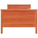 vidaXL Lit extensible pour enfants Marron cire 80 x 130 / 165 / 200 cm