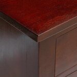 vidaXL Meuble TV Marron 100 x 40 5 x 46 cm Bois de Mahogany Massif