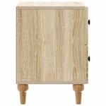 vidaXL Cabinet de chevet 2 Pièces Chêne Sonoma 43 x 34 5 x 48 cm