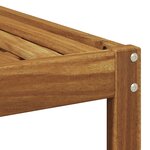 vidaXL Pouf d'Extérieur Naturel 79 x 79 x 37 cm