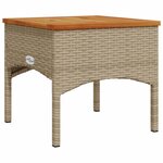vidaXL Salon de jardin avec coussins 3 Pièces beige résine tressée