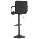 vidaXL Tabourets de bar lot de 2 noir tissu
