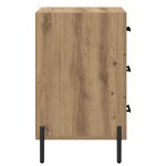 vidaXL Cabinet de chevet avec tiroir chêne artisanal 40 x 40 x 66 cm