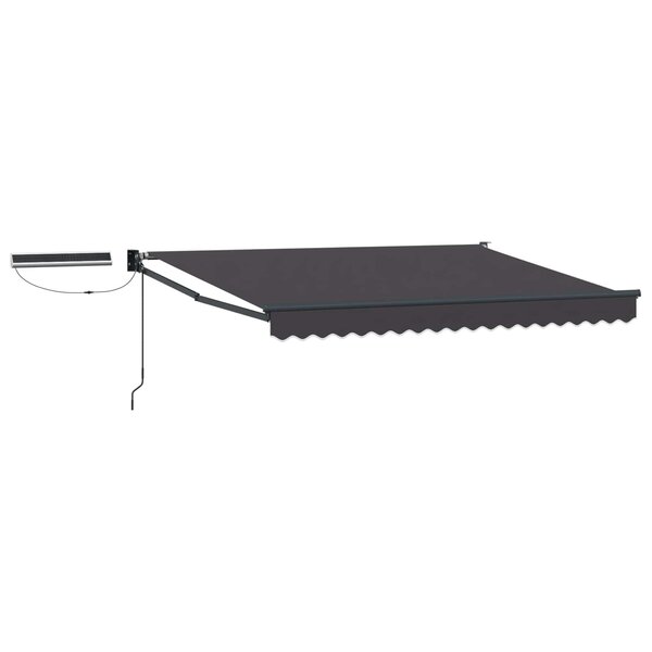 vidaXL Auvent rétractable électrique Anthracite 3 x 2 5 m