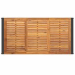 vidaXL Ensemble de salle à manger pour jardin 7 Pièces Gris et marron
