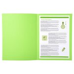 Paquet 50 Chemises Forever® 220 100  Recyclé Avec Impression - 24x32cm - Vert Vif - X 5 - Exacompta