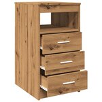 vidaXL Commode chêne artisanal 40x50x76 cm bois d'ingénierie