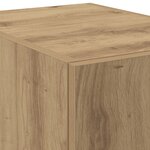 vidaXL Buffet haut Chêne artisan 30x42.5x185 cm Bois d'ingénierie
