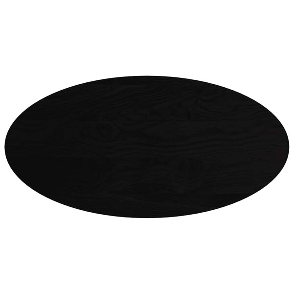 vidaXL Dessus de table marron foncé 120x60x4cm bois chêne massif ovale