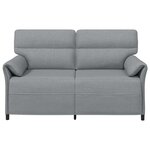 vidaXL Canapé 100  polyester  cadre en métal  MDF  Contreplaqué