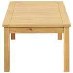 vidaXL Table basse Acacia clair 90 x 50 x 36 cm Bois d'Acacia Massif