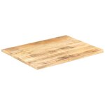 vidaXL Dessus de table Bois de manguier solide 25-27 mm 70x60 cm