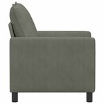 vidaXL Canapé Gris clair 76 x 81 x 87 5 cm Tissu