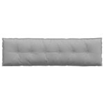 vidaXL Coussin de Dos Gris nuage 180 x 19 x 50 cm tissu
