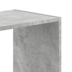 vidaXL Bibliothèque gris béton 68 5x32x68 5 cm bois d'ingénierie