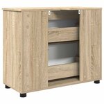 vidaXL Cabinet de salle de bain Chêne sonoma 76 5 x 35 x 64 cm