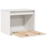 vidaXL Armoire murale Blanc 45x30x35 cm Bois de pin massif