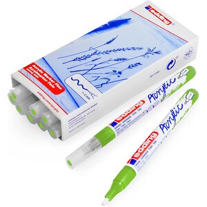 Marqueur Acrylique 5300 Vert Jaune Pointe Fine 1-2 mm x 10 EDDING