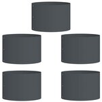 vidaXL Pots de jardin 5 Pièces Anthracite 30 x 30 x 20 cm Acier