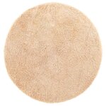 vidaXL Tapis Shaggy à poils longs NAVARRA beige 100x100 cm polyester