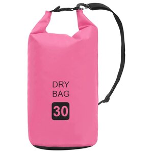 vidaXL Sac sec Rose 30 L PVC
